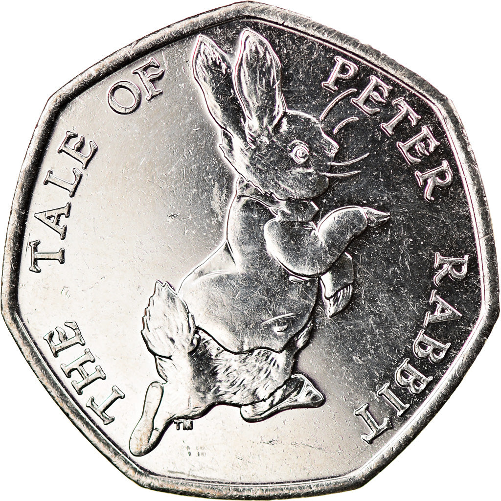 Monnaie, Gibraltar, 50 Pence, 2017, Pierre Lapin, SPL, Copper-nickel