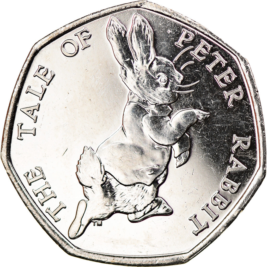 Monnaie, Gibraltar, 50 Pence, 2017, Pierre Lapin, SPL, Copper-nickel