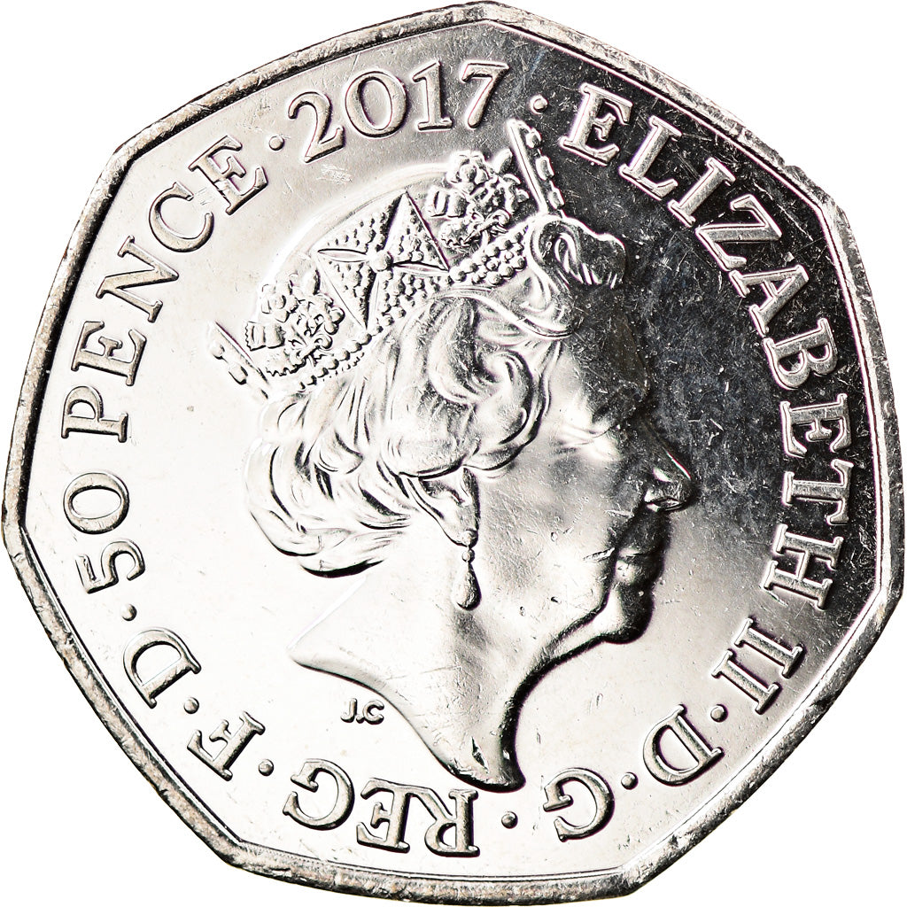 Monnaie, Gibraltar, 50 Pence, 2017, Pierre Lapin, SPL, Copper-nickel