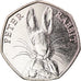 Moneta, Gibilterra, 50 Pence, 2016, Pierre Lapin, SPL, Rame-nichel