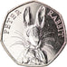 Moneta, Gibraltar, 50 Pence, 2016, Pierre Lapin, MS(63), Miedź-Nikiel
