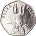 Coin, Gibraltar, 50 Pence, 2016, Pierre Lapin, MS(63), Copper-nickel