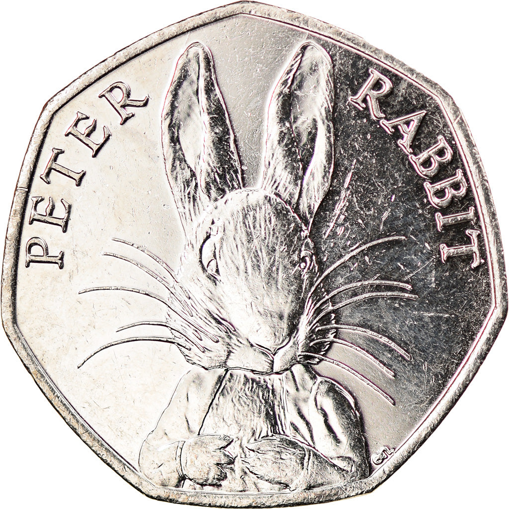 Münze, Gibraltar, 50 Pence, 2016, Pierre Lapin, UNZ, Copper-nickel