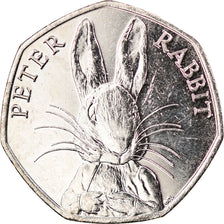 Münze, Gibraltar, 50 Pence, 2016, Pierre Lapin, UNZ, Copper-nickel