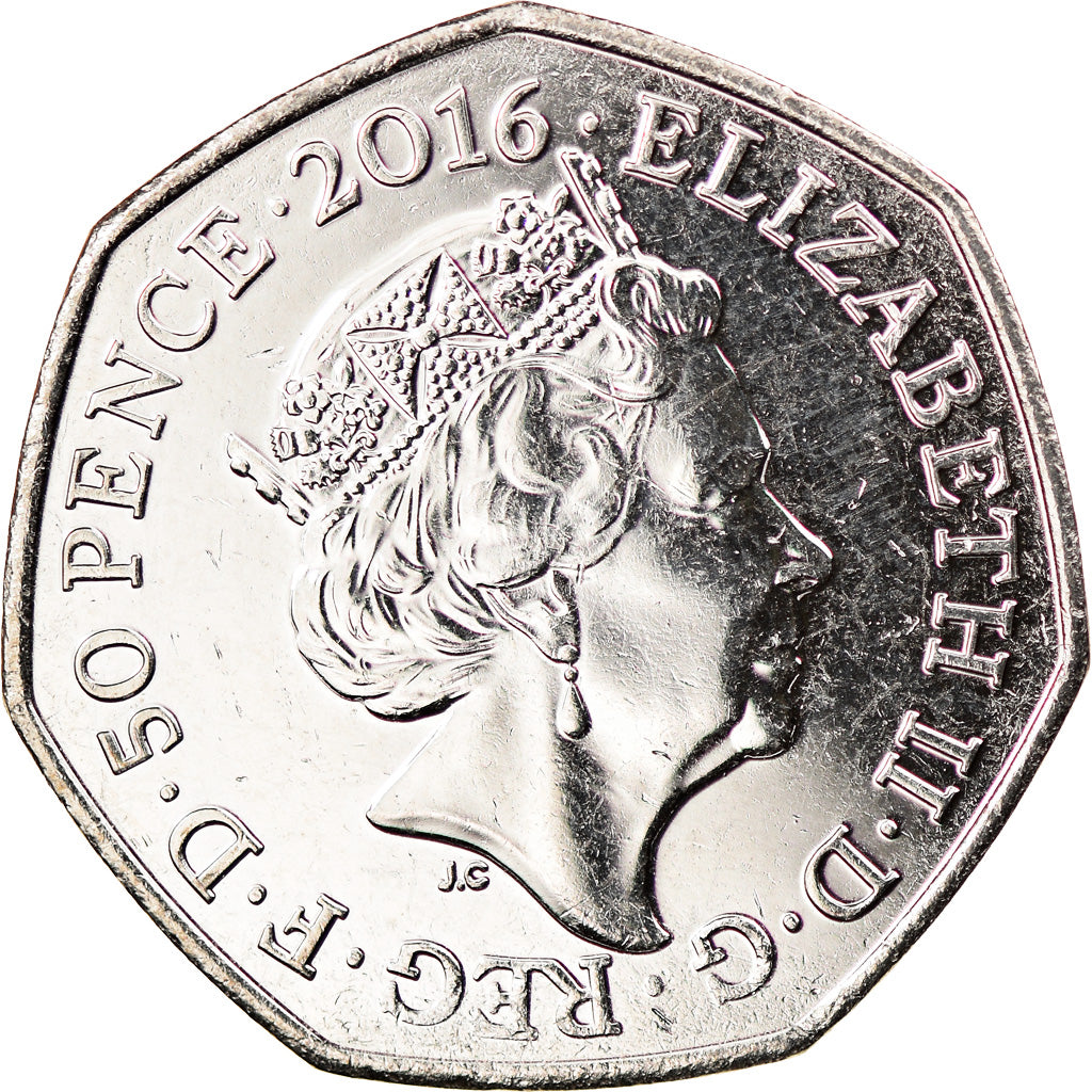 Münze, Gibraltar, 50 Pence, 2016, Pierre Lapin, UNZ, Copper-nickel