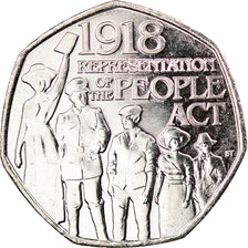 Moneda, Gibraltar, 50 Pence, 2018, People Act, SC, Cobre - níquel