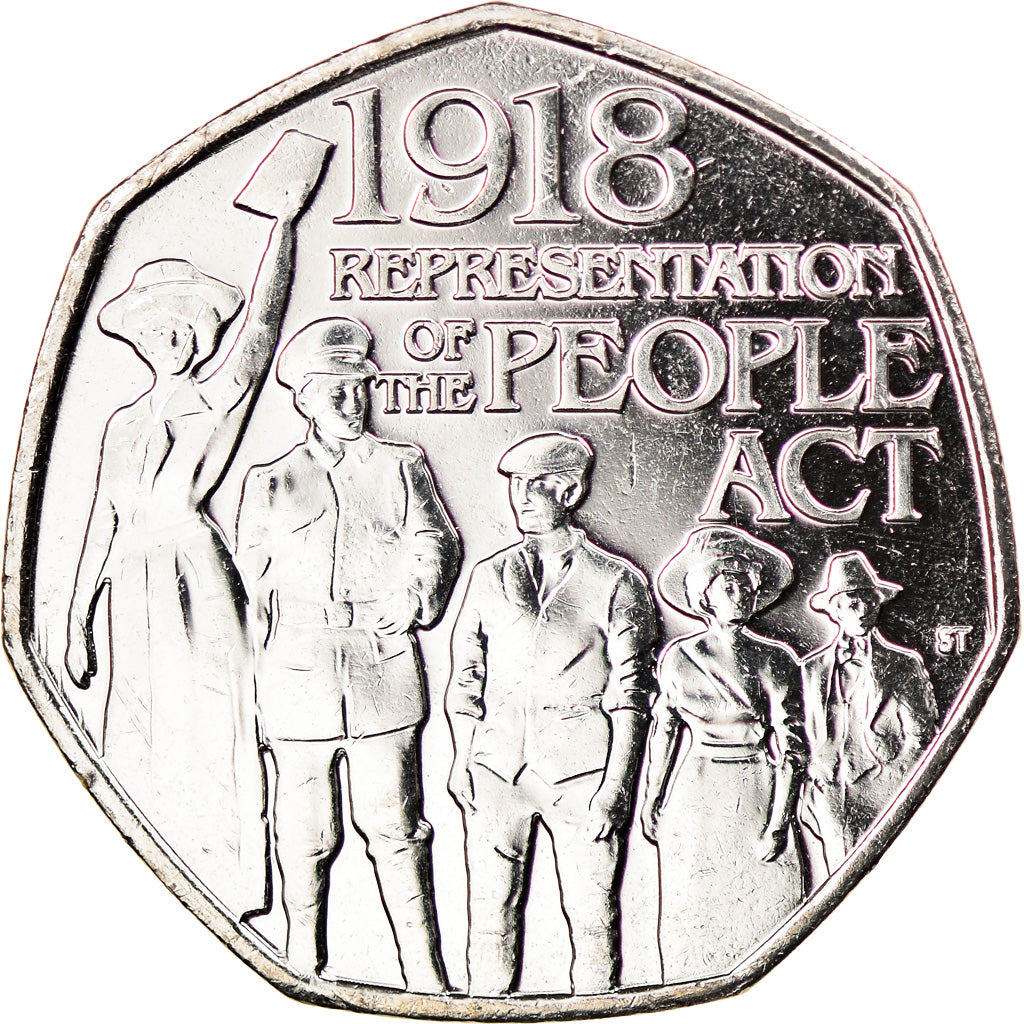 Monnaie, Gibraltar, 50 Pence, 2018, People Act, SPL, Copper-nickel