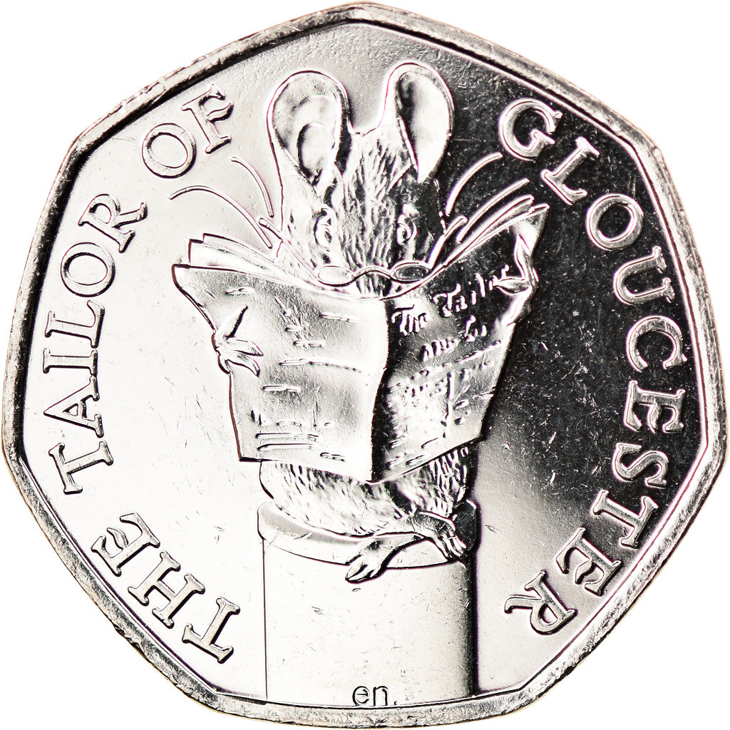 Coin, Gibraltar, 50 Pence, 2018, Le tailleur de Gloucester, MS(63)