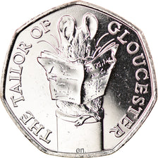 Coin, Gibraltar, 50 Pence, 2018, Le tailleur de Gloucester, MS(63)
