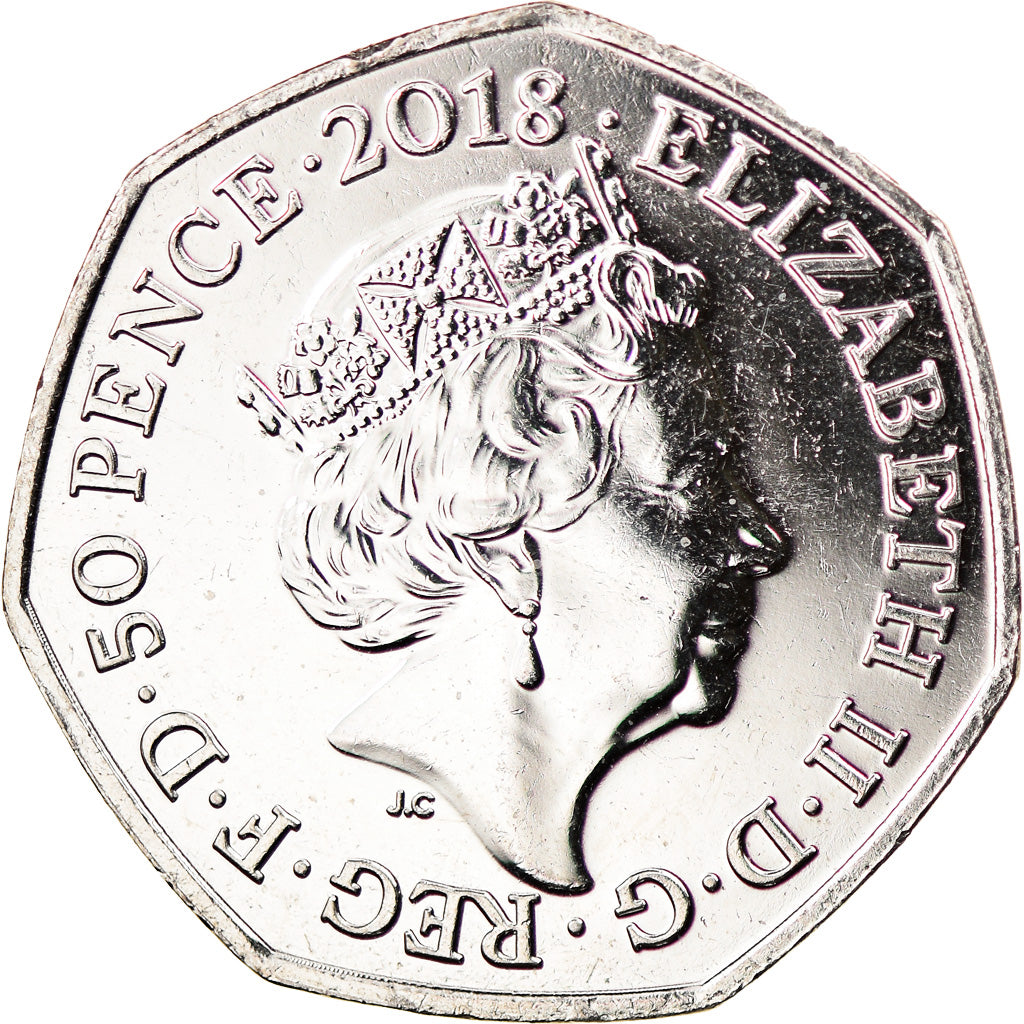 Coin, Gibraltar, 50 Pence, 2018, Le tailleur de Gloucester, MS(63)