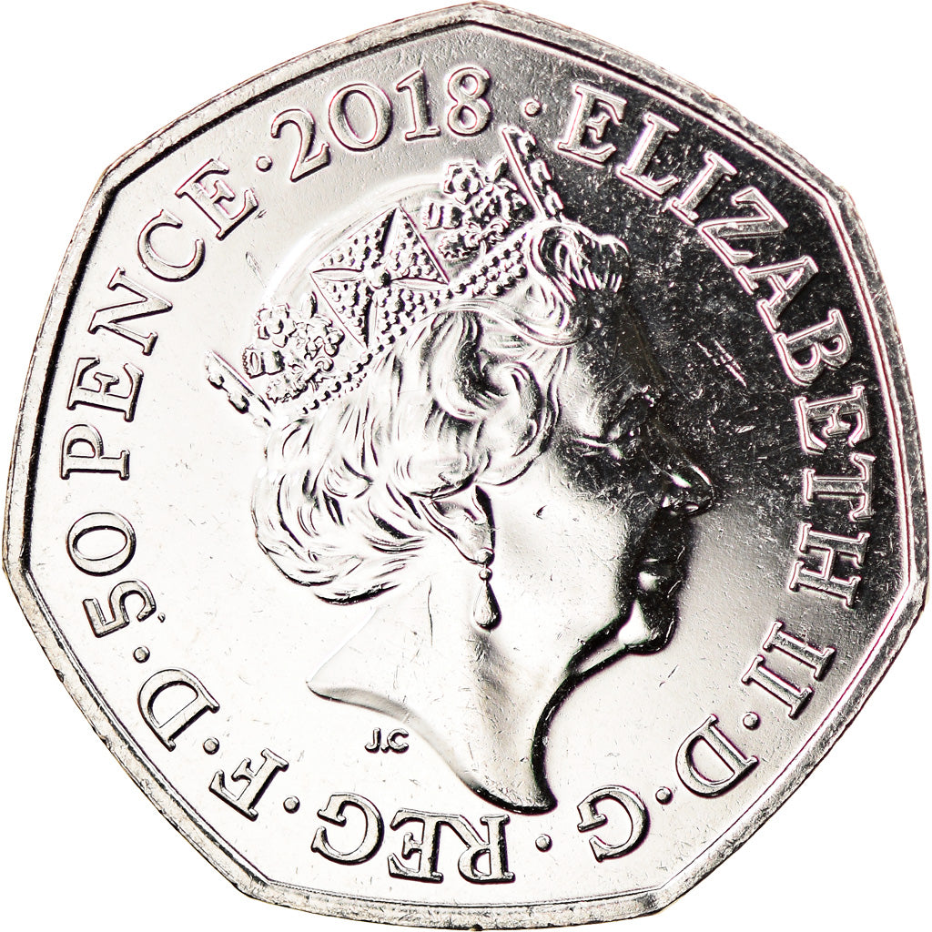 Moneta, Gibraltar, 50 Pence, 2018, Le tailleur de Gloucester, MS(63)