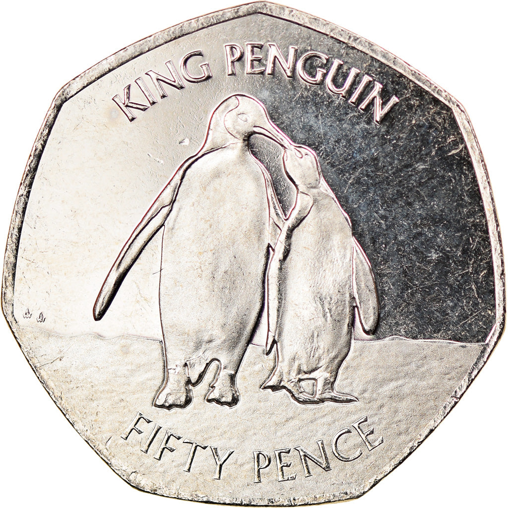 Monnaie, Falkland Islands, 50 Pence, 2020, Pingouins - Manchot royal, SPL