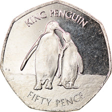 Monnaie, Falkland Islands, 50 Pence, 2020, Pingouins - Manchot royal, SPL
