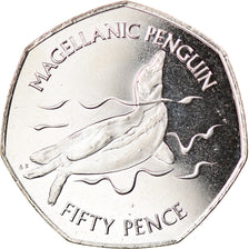 Monnaie, Falkland Islands, 50 Pence, 2020, Pingouins - Manchot de Magellan, SPL