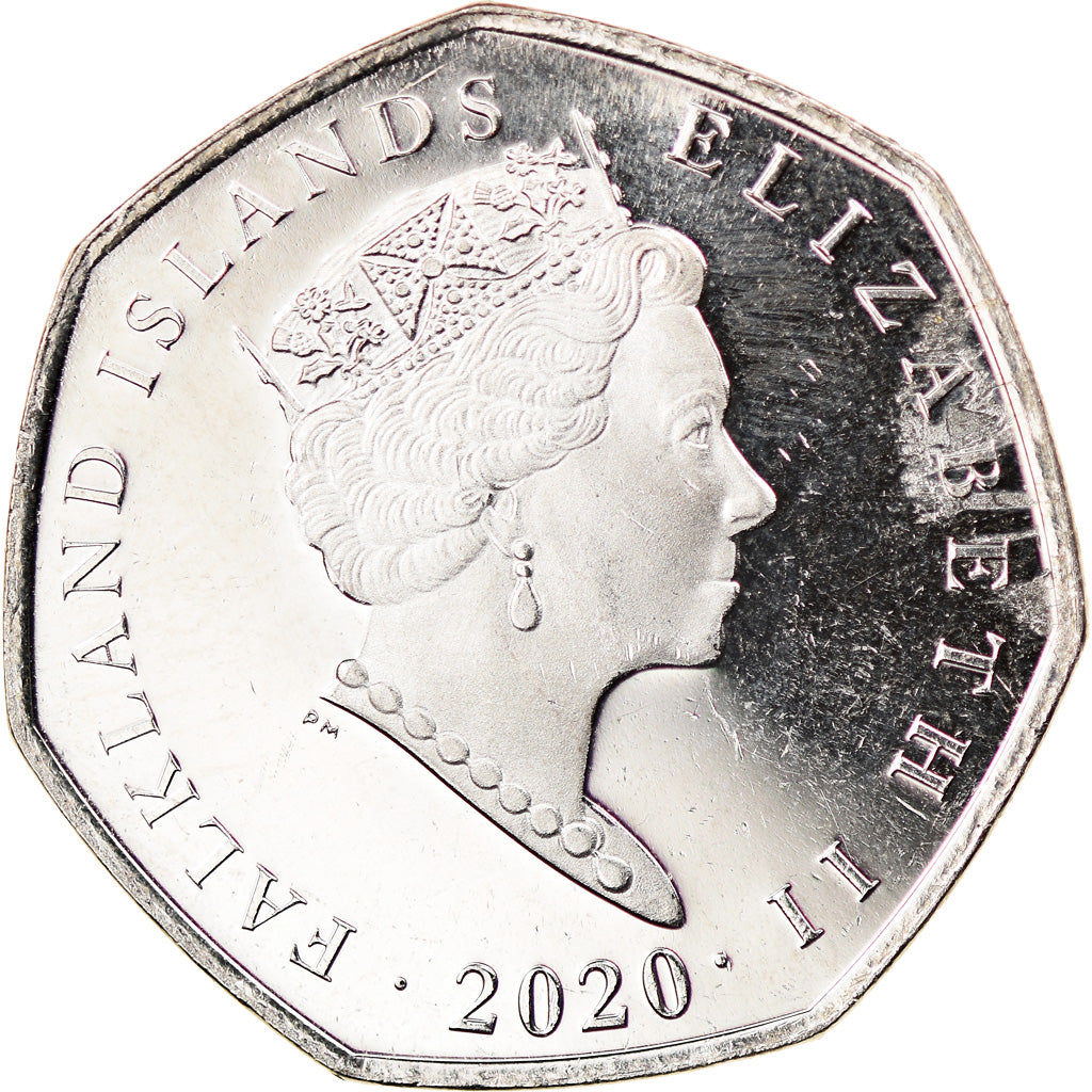Monnaie, Falkland Islands, 50 Pence, 2020, Pingouins - Manchot de Magellan, SPL