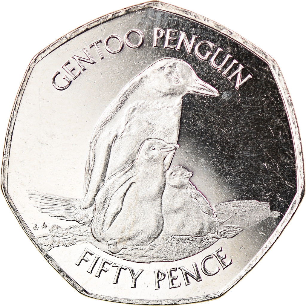 Moneta, Isole Falkland, 50 Pence, 2020, Pingouins - Manchot Papou, SPL