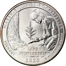 Coin, United States, Quarter, 2020, Philadelphia, Marsh-Billings-Rockefeller