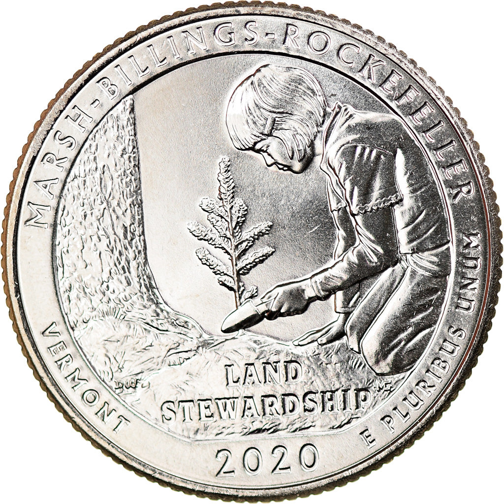 Monnaie, États-Unis, Quarter, 2020, Denver, Marsh-Billings-Rockefeller