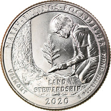 Coin, United States, Quarter, 2020, Denver, Marsh-Billings-Rockefeller National