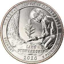 Coin, United States, Quarter, 2020, San Francisco, Marsh-Billings-Rockefeller