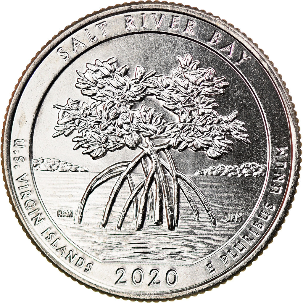 Coin, United States, Quarter, 2020, Denver, Salt river bay - Virgin Islands