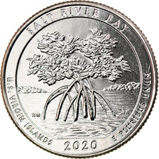 Moneta, Stati Uniti, Quarter, 2020, Denver, Salt river bay - Virgin Islands