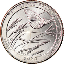 Monnaie, États-Unis, Quarter, 2020, Philadelphie, Tall grass prairie - Kansas
