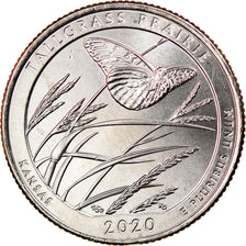 Coin, United States, Quarter, 2020, Philadelphia, Tall grass prairie - Kansas