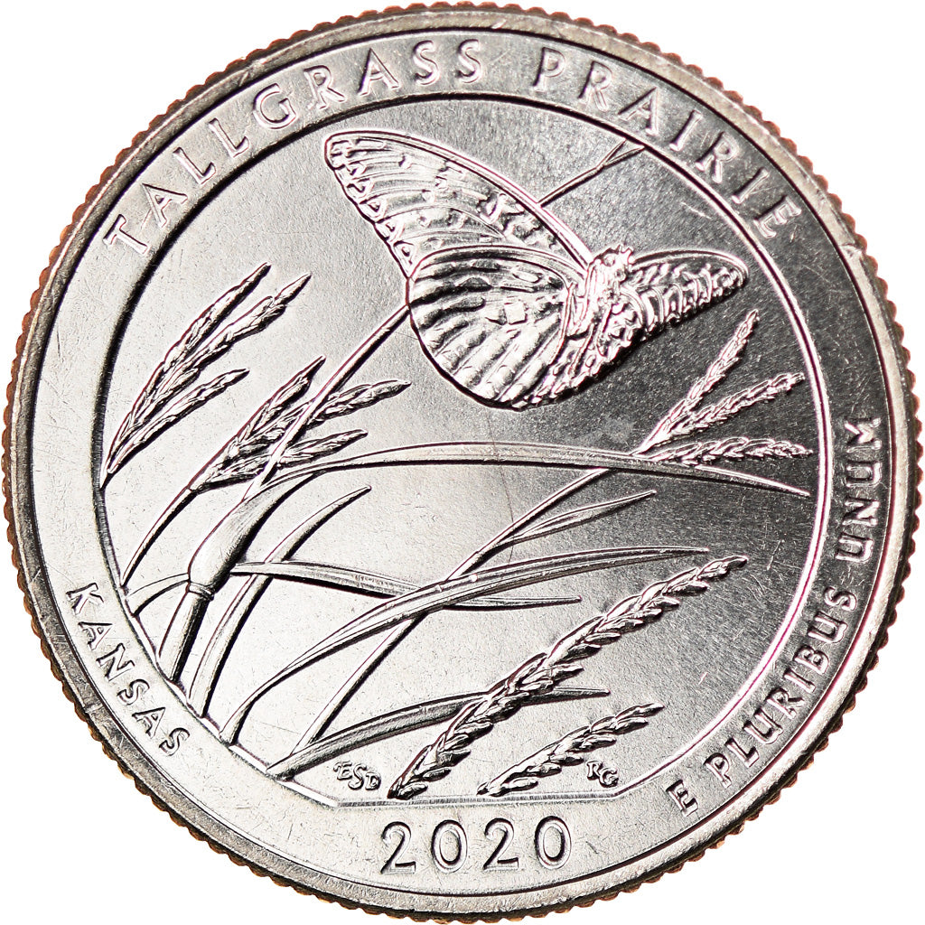 Monnaie, États-Unis, Quarter, 2020, Denver, Tall grass prairie - Kansas, SPL