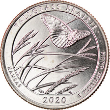 Coin, United States, Quarter, 2020, Denver, Tall grass prairie - Kansas, MS(63)