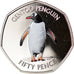 Coin, South Georgia and the South Sandwich Islands, 50 Pence, 2020, Pingouins -