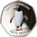 Münze, South Georgia and the South Sandwich Islands, 50 Pence, 2020, Pingouins