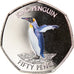 Moneda, Islas Georgias del Sur y Sandwich del Sur, 50 Pence, 2020, Pingouin -