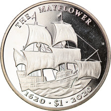 Coin, BRITISH VIRGIN ISLANDS, Dollar, 2020, Franklin Mint, Mayflower, MS(63)