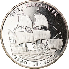 Coin, BRITISH VIRGIN ISLANDS, Dollar, 2020, Franklin Mint, Mayflower, MS(63)