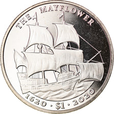 Coin, BRITISH VIRGIN ISLANDS, Dollar, 2020, Franklin Mint, Mayflower, MS(63)