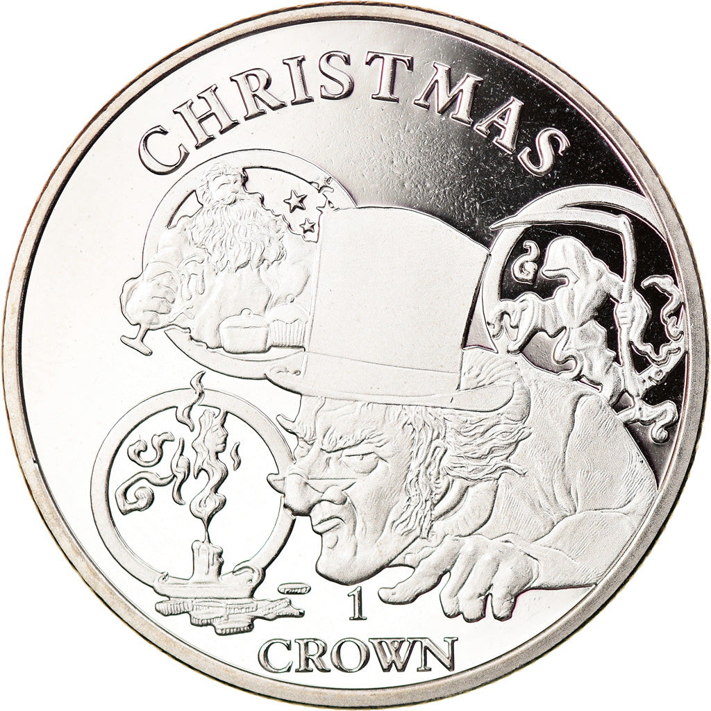 Moneta, SANT’ELENA & ASCENSION, Crown, 2020, British Royal Mint, Mr Scrooge