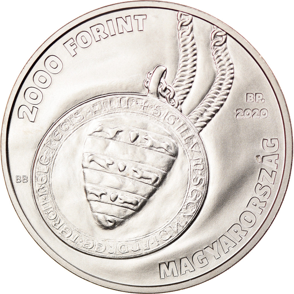 Moeda, Hungria, 2000 Forint, 2020, Budapest, Cour constitutionnelle, MS(63)