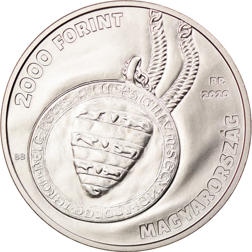 Moeda, Hungria, 2000 Forint, 2020, Budapest, Cour constitutionnelle, MS(63)
