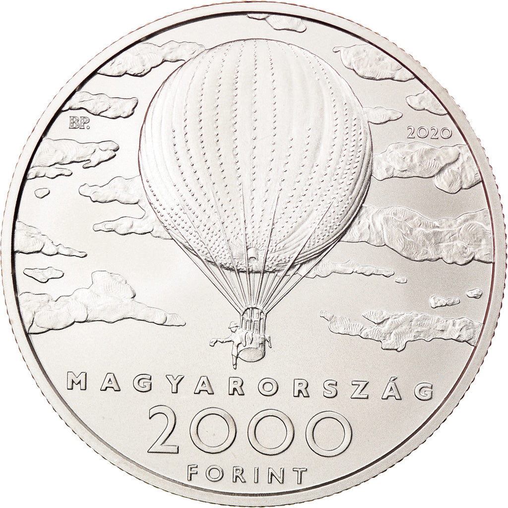 Moeda, Hungria, 2000 Forint, 2020, Budapest, Pál Szinyei Merse, MS(63)