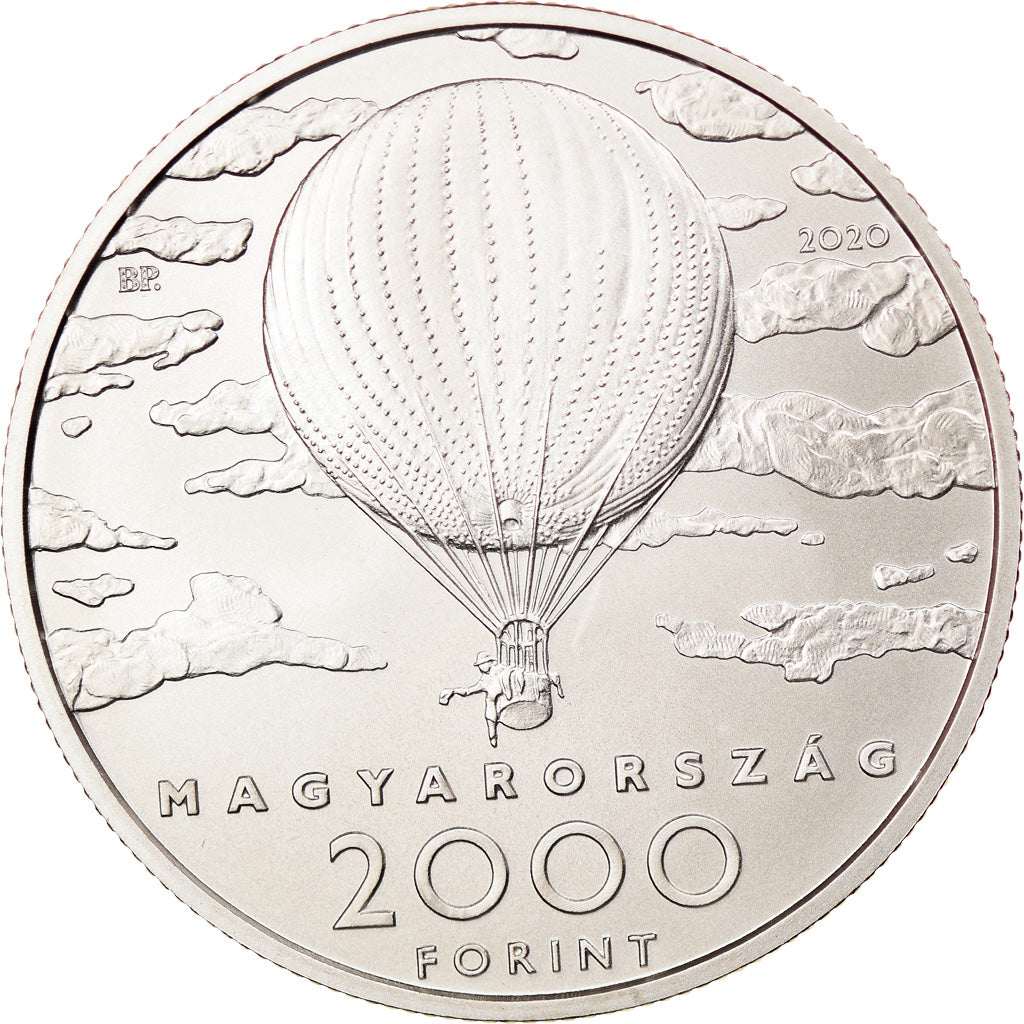 Moeda, Hungria, 2000 Forint, 2020, Budapest, Pál Szinyei Merse, MS(63)