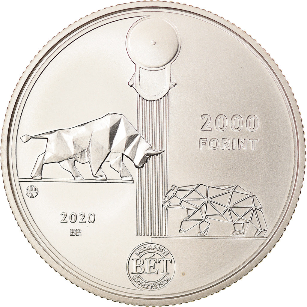 Coin, Hungary, 2000 Forint, 2020, Budapest, Bourse de Budapest, MS(63)