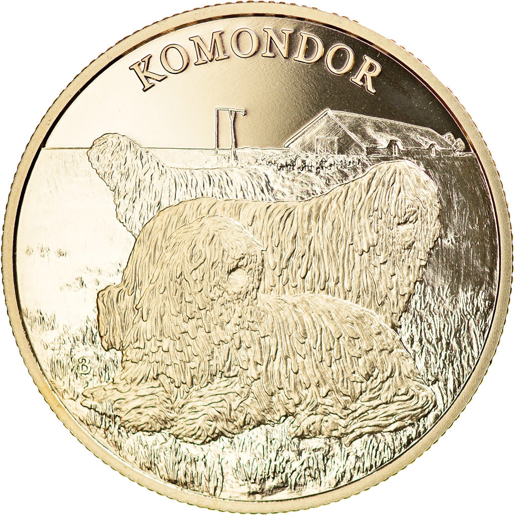 Moneta, Ungheria, 2000 Forint, 2020, Budapest, Komondor - Lévrier hongrois