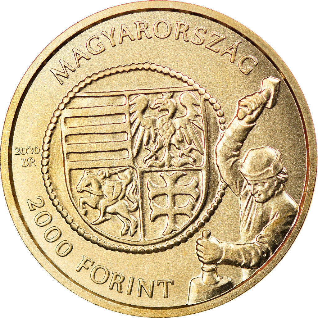 Coin, Hungary, 2000 Forint, 2020, Budapest, Forint d'or du roi Vladislaus I
