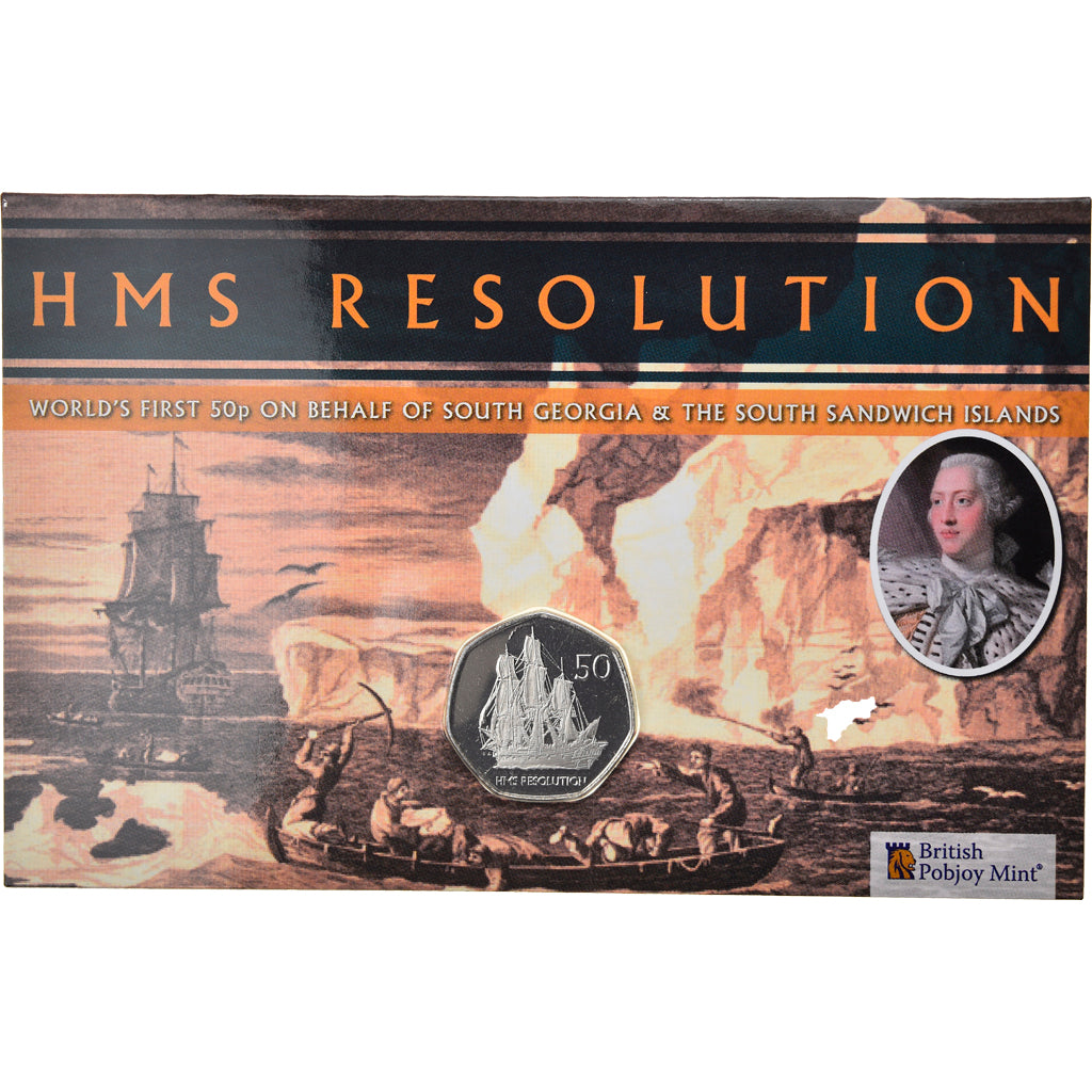 Monnaie, South Georgia and the South Sandwich Islands, 50 Pence, 2020, HMS