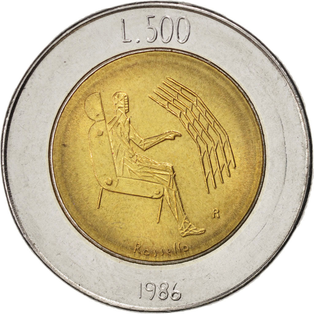 Saint-Marin, 500 Lire Révolution de la Technologie 1986, KM 195