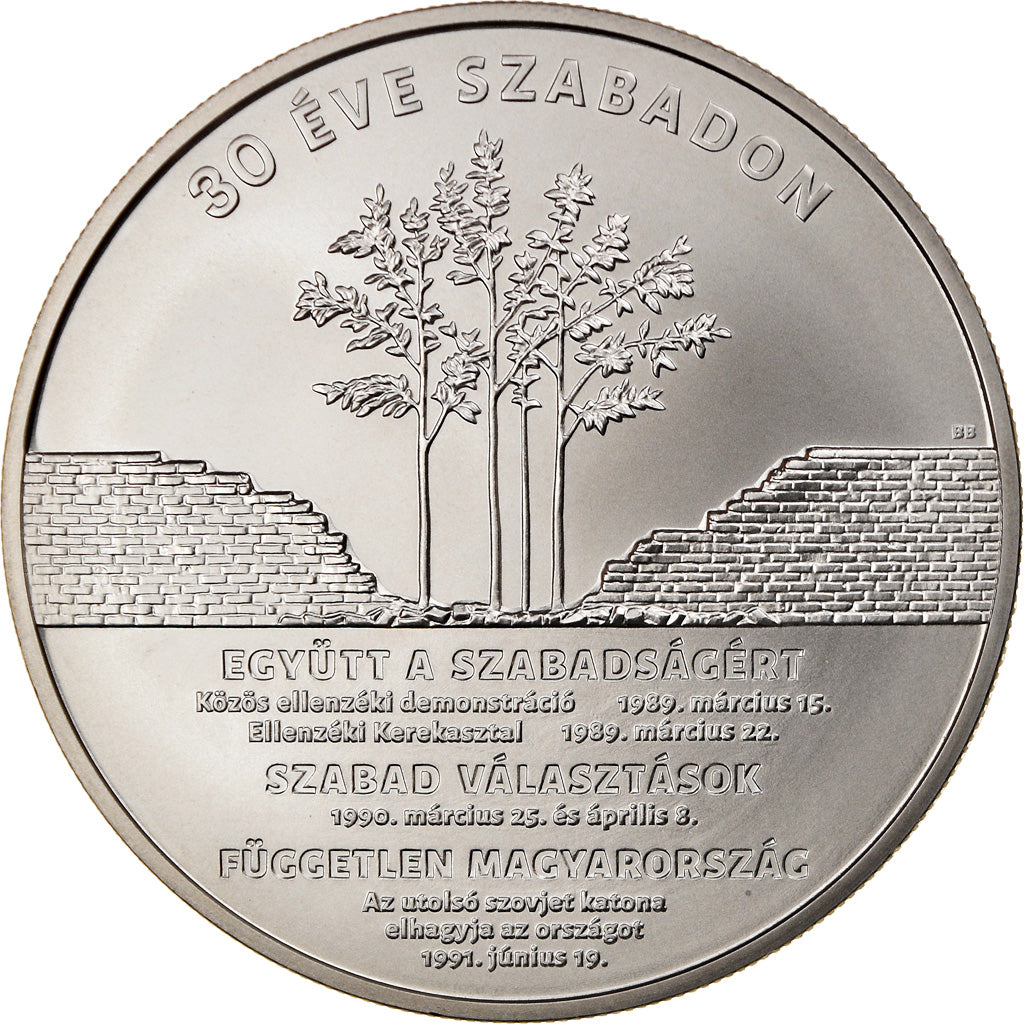 Coin, Hungary, 3000 Forint, 2020, Budapest, 30 ans de liberté, MS(63)