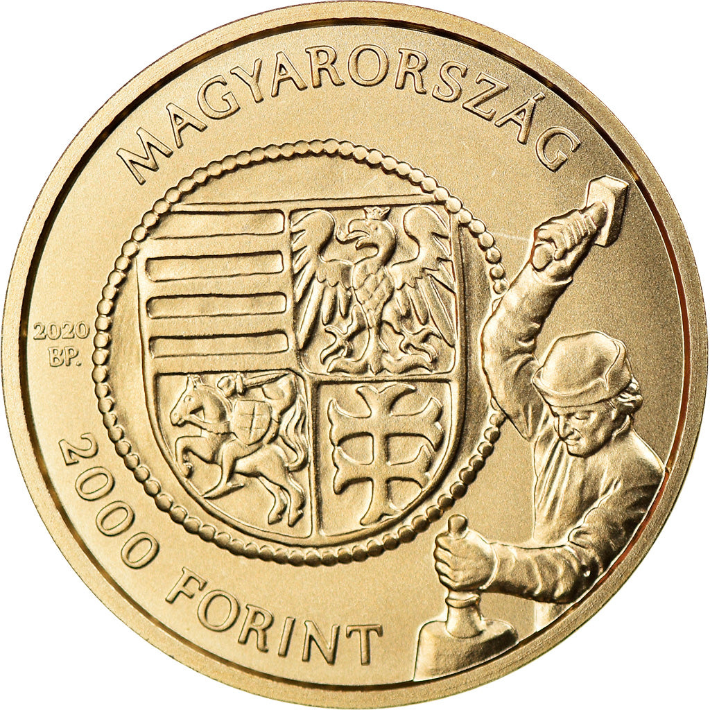 Coin, Hungary, 2000 Forint, 2020, Budapest, Forint d'or du roi Vladislaus I
