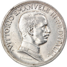 Coin, Italy, Vittorio Emanuele III, 2 Lire, 1915, Rome, AU(55-58), Silver, KM:55