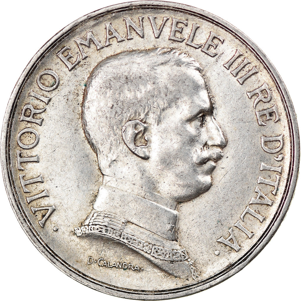 Moneda, Italia, Vittorio Emanuele III, Lira, 1917, Rome, EBC, Plata, KM:57